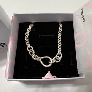 Pandora Chunky Infinity Knot Chain Necklace, 19.7"